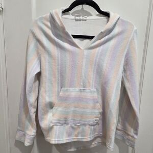 Striped Pastel Kids Poncho